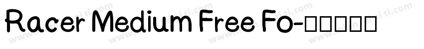 Racer Medium Free Fo字体转换